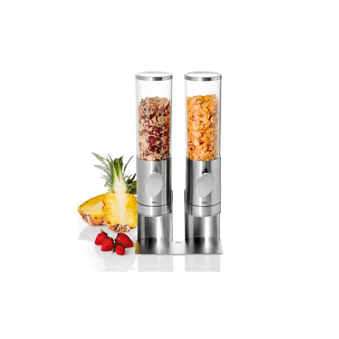 cornflakedispenser Deposito 42,5 cm RVS zilver 3-delig - Afbeelding 2