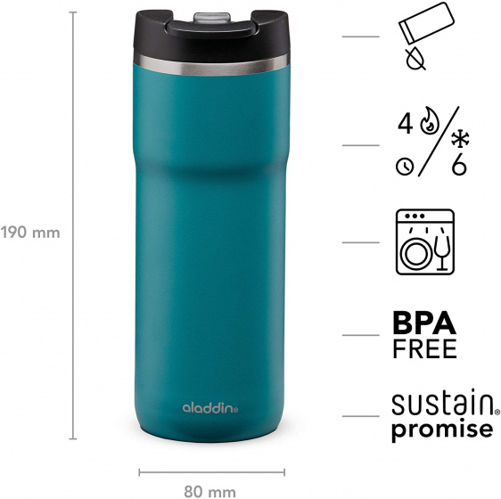 thermosbeker Java Leak-Lock RVS 470 ml blauw - Afbeelding 4
