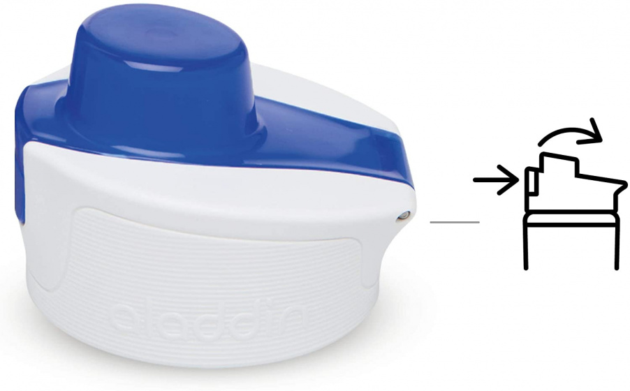 waterfles Active Hydration RVS 600 ml zilver/blauw - Afbeelding 3
