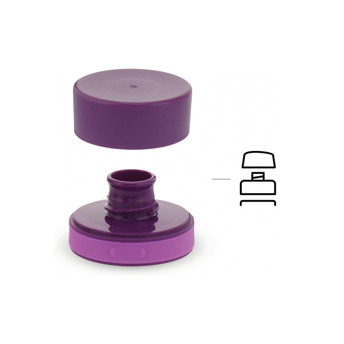 waterfles Aveo 19,4 cm 350 ml paars/oranje - Afbeelding 3