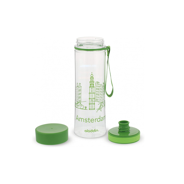 waterfles Aveo Amsterdam 24 cm 600 ml groen - Afbeelding 2