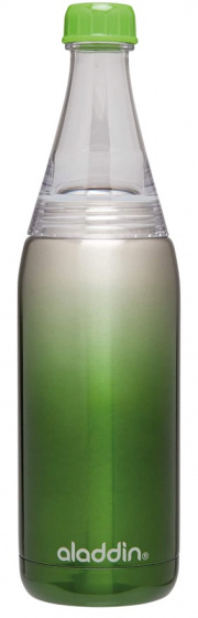 waterfles Fresco Twist & Go 27 cm RVS 600 ml groen