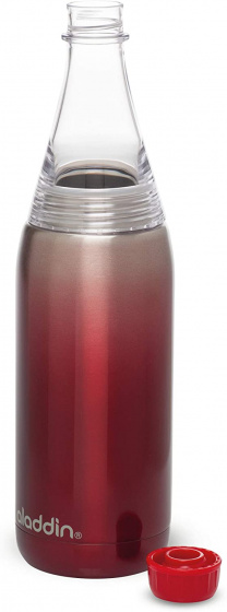 waterfles Fresco Twist & Go 27 cm RVS 600 ml rood - Afbeelding 2