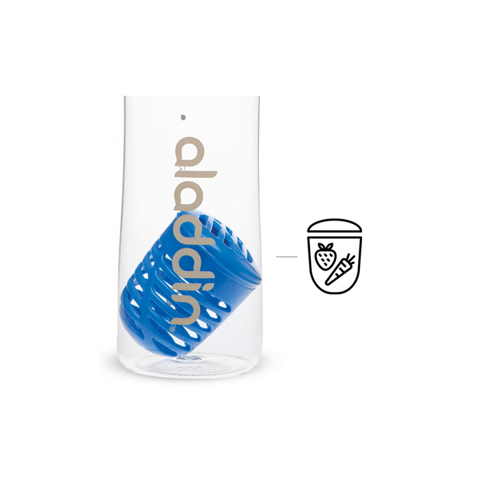 waterfles Infuse 700 ml polypropyleen 26 cm blauw - Afbeelding 3