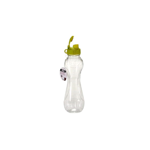 drinkfles 8 x 25 cm groen/transparant 1 liter