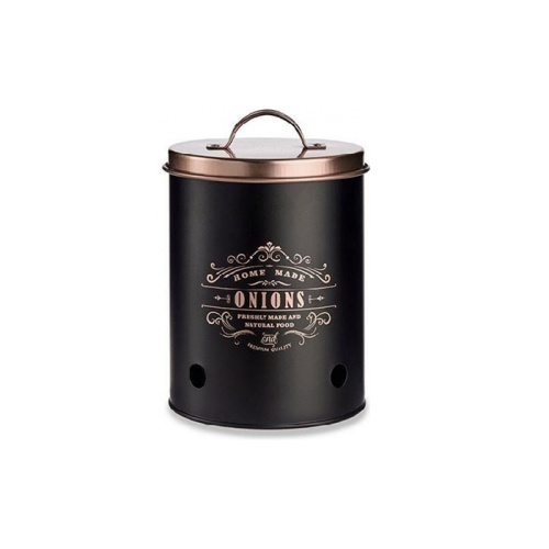 voorraadpot 2300 ml RVS zwart