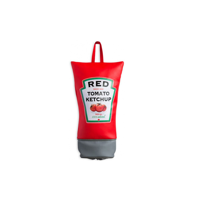 zakjesdispenser Ketchup 29,5 cm kunstleer rood