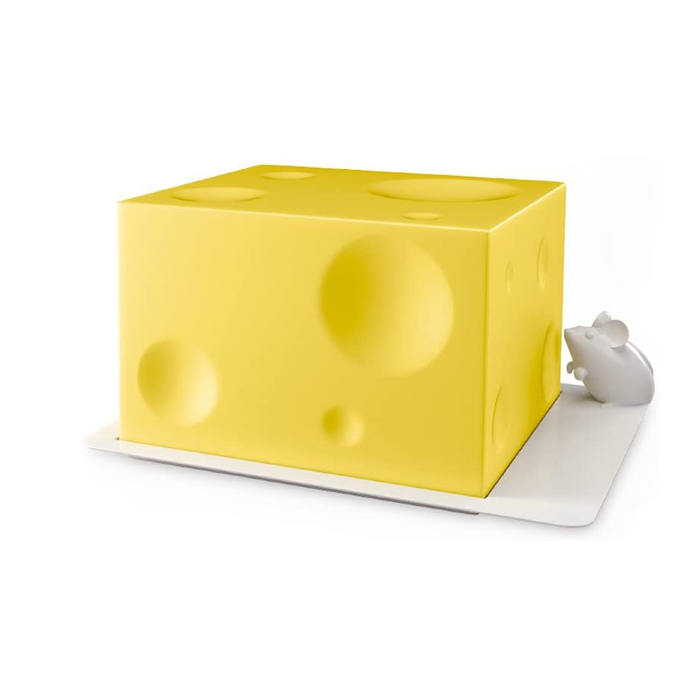 kaasdoos I Love Cheese 10,5 x 14,3 cm ABS geel