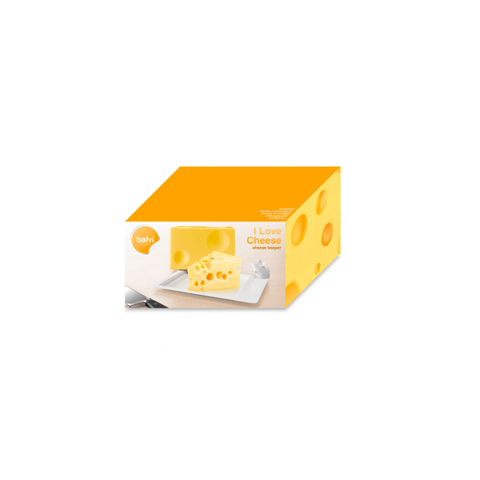 kaasdoos I Love Cheese 10,5 x 14,3 cm ABS geel - Afbeelding 4