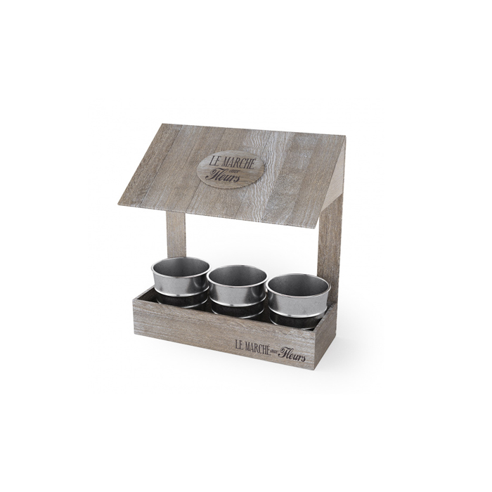 keuken kruidentuin Le Marché aux Fleurs 31 cm hout naturel