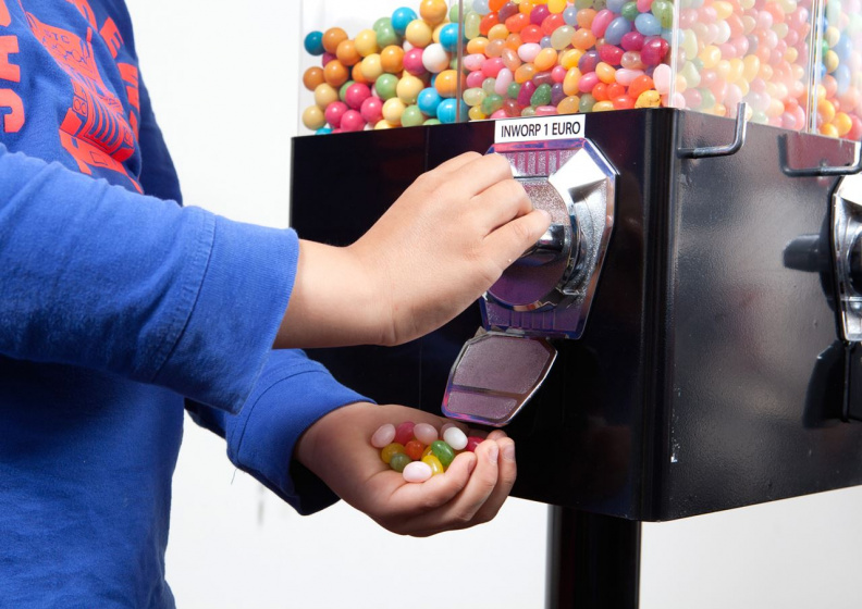 snoepautomaat 4-in-1 142 cm staal zwart - Afbeelding 5