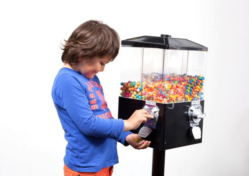 snoepautomaat 4-in-1 142 cm staal zwart - Afbeelding 6