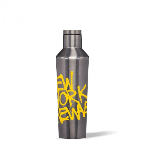 drinkfles Basquiat 475 ml roestvast staal zilver