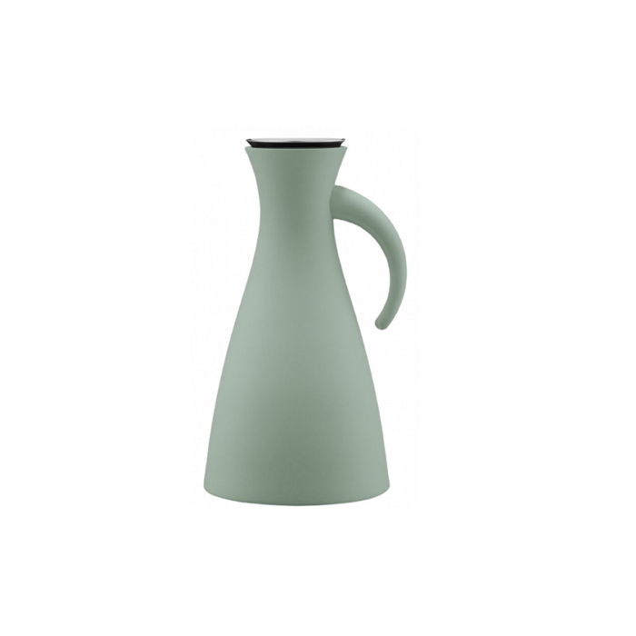 thermoskan 1 liter 15,5 x 29 cm glas/RVS groen