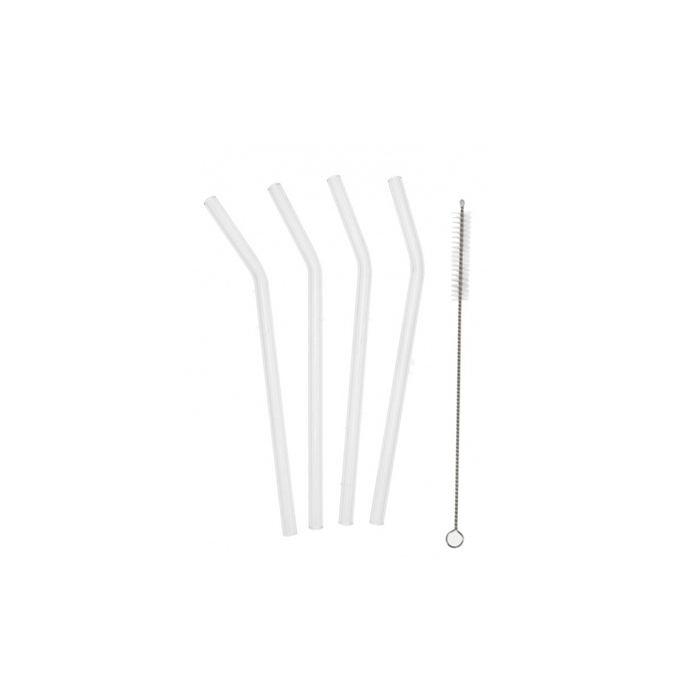 rietjes 20 cm glas transparant 4 stuks 5-delig