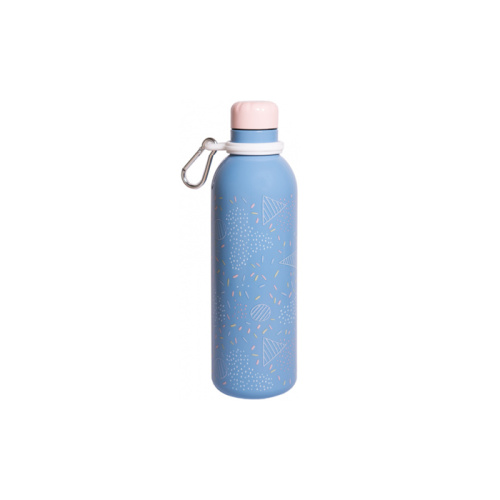 drinkfles Amelie 500 ml 7 x 25 cm RVS blauw - Afbeelding 2