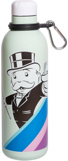 drinkfles Monopoly 500 ml 7 x 25 cm RVS lichtgroen
