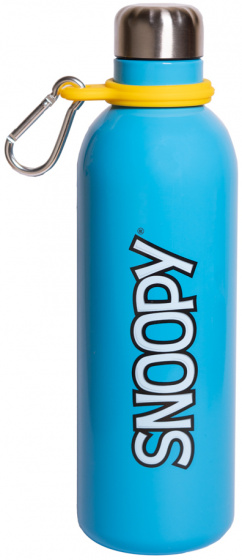 drinkfles Snoopy junior 500 ml 7 x 25 cm RVS aqua - Afbeelding 2