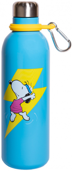 drinkfles Snoopy junior 500 ml 7 x 25 cm RVS aqua