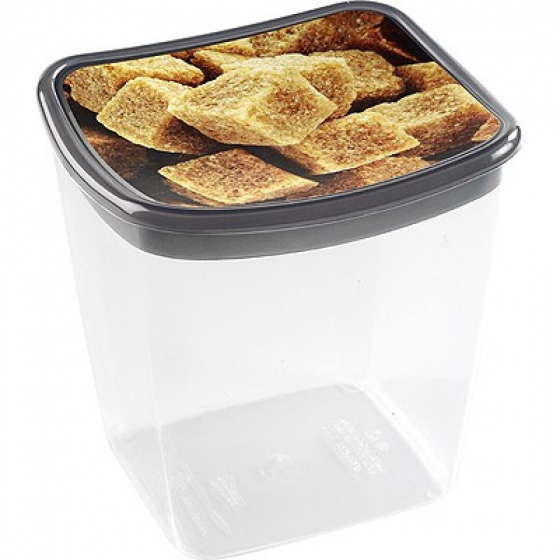 opbergbox Tokyo 1,1 liter 13 x 11 x 12,8 cm transparant