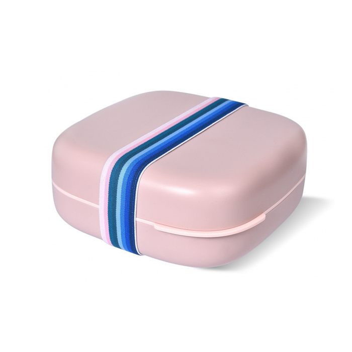 lunchbox OBP Bento lunchbox 1,3 liter 18 x 7,3 cm roze