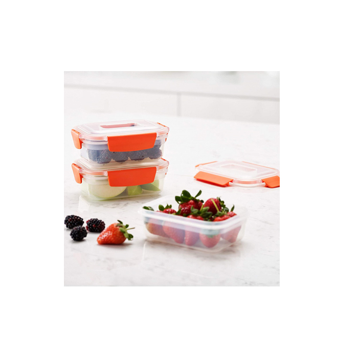 vershoudbakjes Nest 0,54 liter oranje 3 stuks - Afbeelding 4