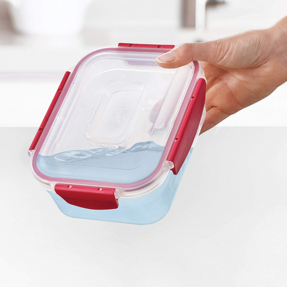 vershoudbakjes Nest 1,1 liter rood 3 stuks - Afbeelding 2