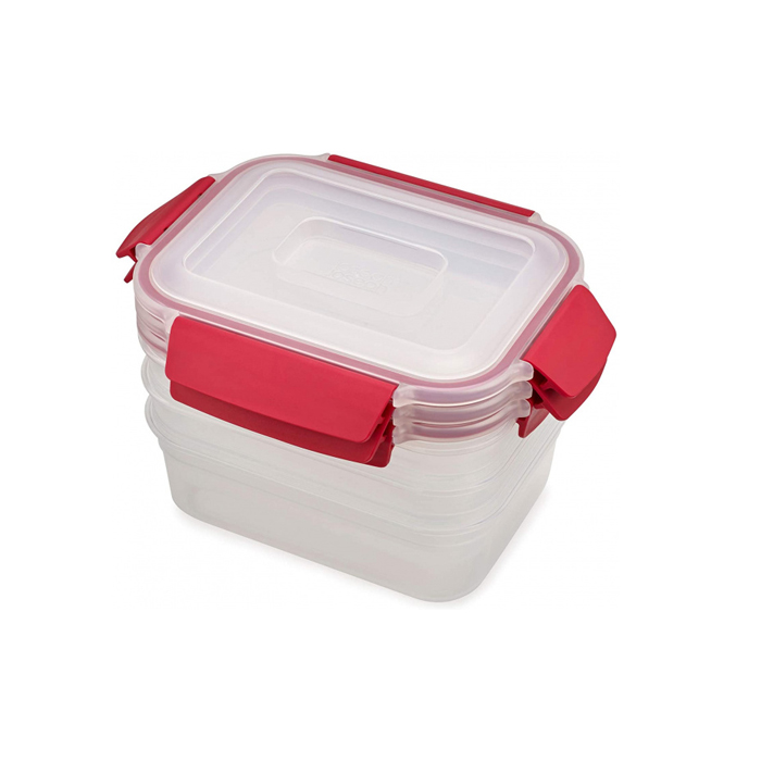 vershoudbakjes Nest 1,1 liter rood 3 stuks