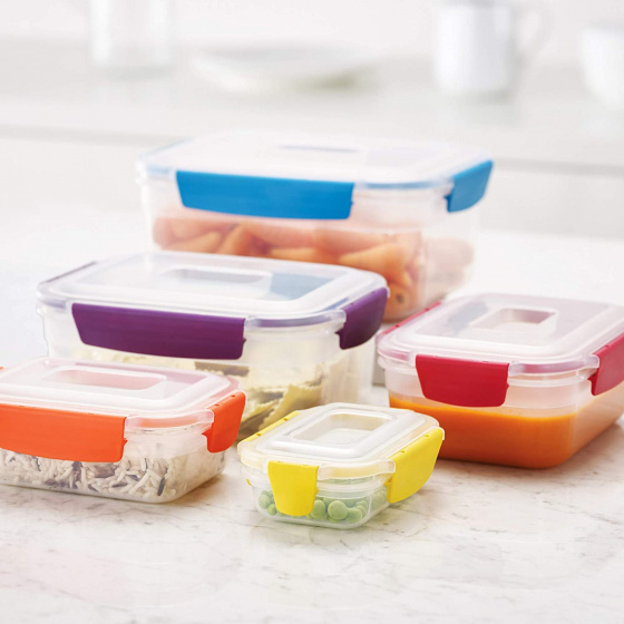 vershoudbakjes Nest 24,5 x 20 cm polypropyleen 5 stuks - Afbeelding 6