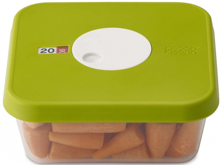 vershoudbox Dial 1,2 L 17,2 cm transparant/groen - Afbeelding 2