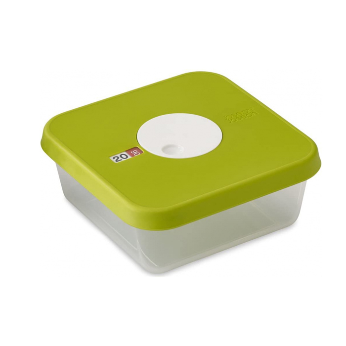 vershoudbox Dial 1,2 L 17,2 cm transparant/groen
