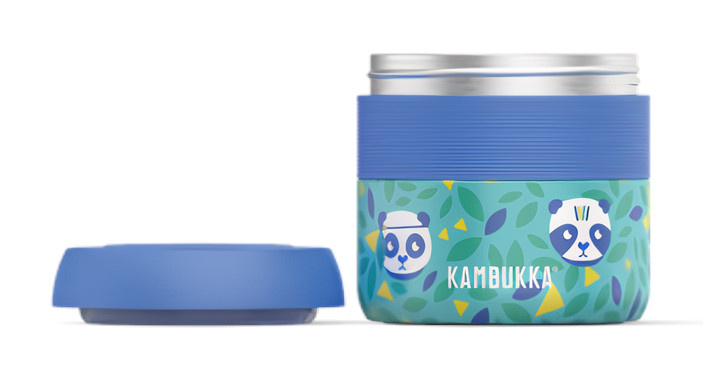 lunchbox Bora Panda 400 ml RVS groen/blauw - Afbeelding 3
