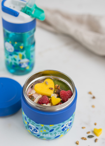 lunchbox Bora Panda 400 ml RVS groen/blauw - Afbeelding 4