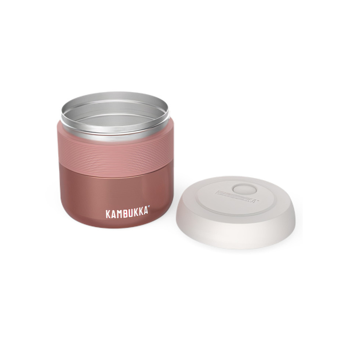 lunchbox Bora Panda 400 ml RVS roze/bruin - Afbeelding 3