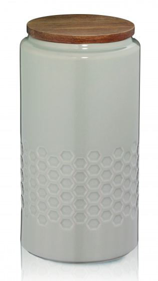 voorraadpot Mellis 1,3 liter keramiek grijs