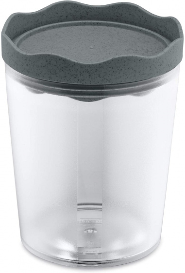 bewaarpot Prince 0,75 liter 14 cm donkergrijs/transparant