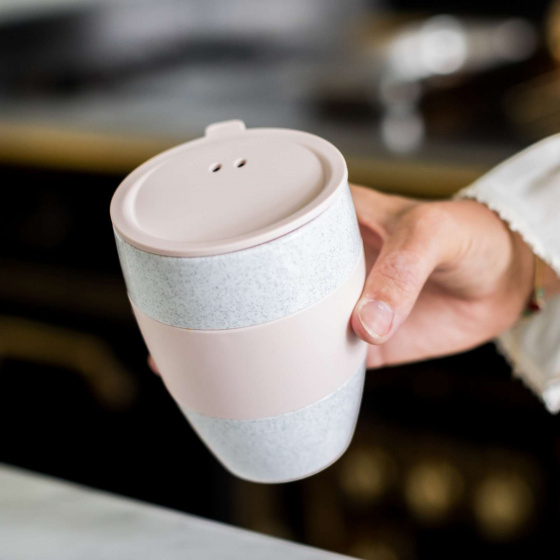 thermosbeker Aroma To Go 2.0 400 ml wit/roze - Afbeelding 2