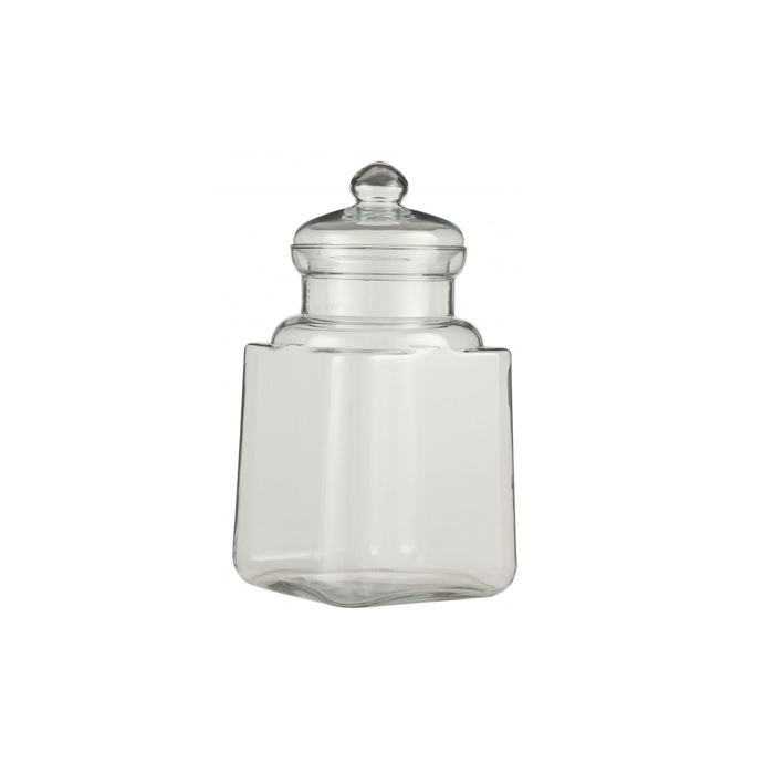 voorraadpot Ula 19 cm glas transparant