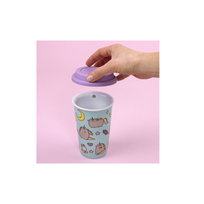 reismok Pusheen 275 ml meisjes 15 cm keramiek - Afbeelding 3