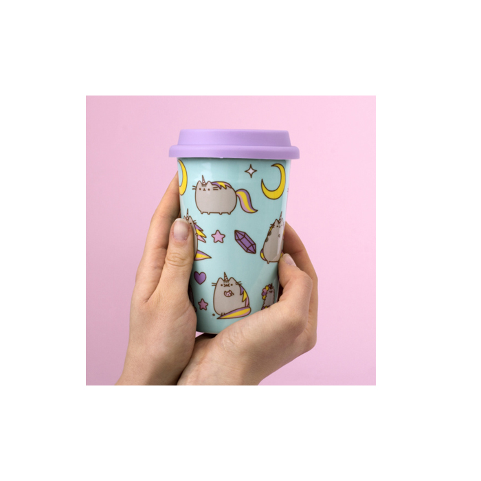 reismok Pusheen 275 ml meisjes 15 cm keramiek - Afbeelding 4