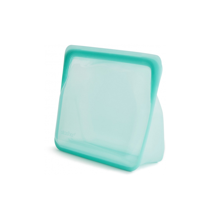 vershoudzakje 21,6 x 6 cm siliconen blauw 1650 ml