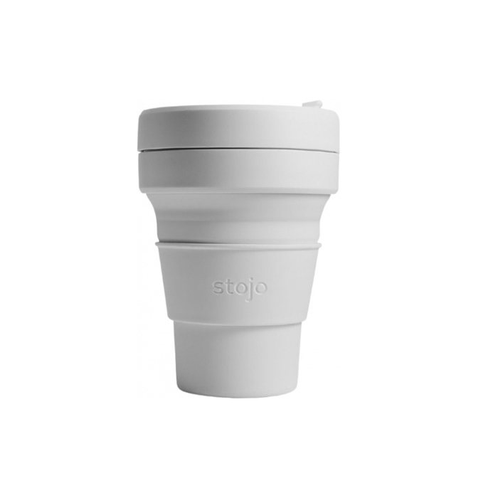 drinkfles Pocket Cup Cashmere siliconen 355 ml grijs