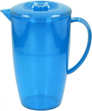 schenkkan 2 liter polystyreen blauw