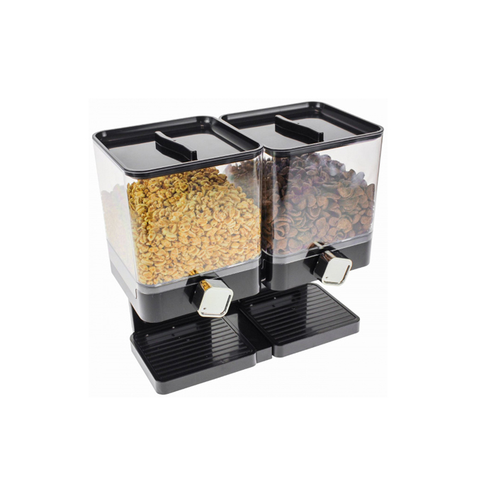 cornflakes dispenser 34 x 16,5 x 31,5 cm zwart