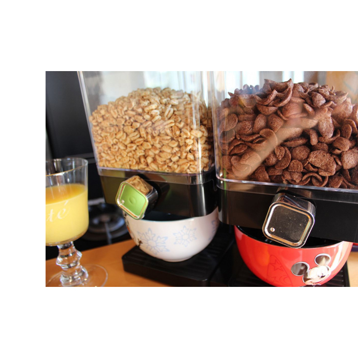 cornflakes dispenser 34 x 16,5 x 31,5 cm zwart - Afbeelding 4