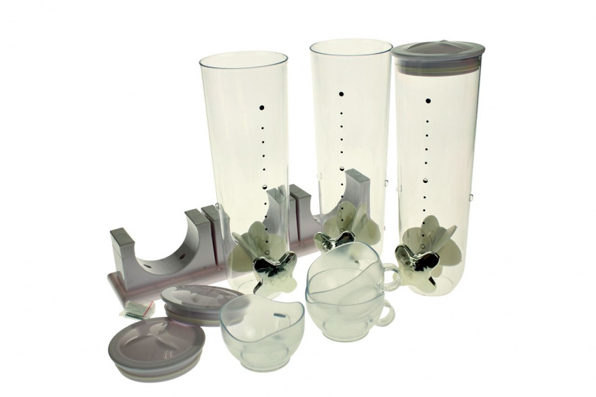 Drievoudige Cornflakes Dispenser wit - Afbeelding 4