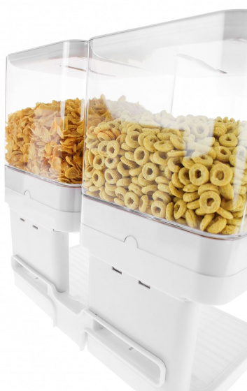 Luxe Dubbele Cornflakes Dispenser Wit - Afbeelding 5