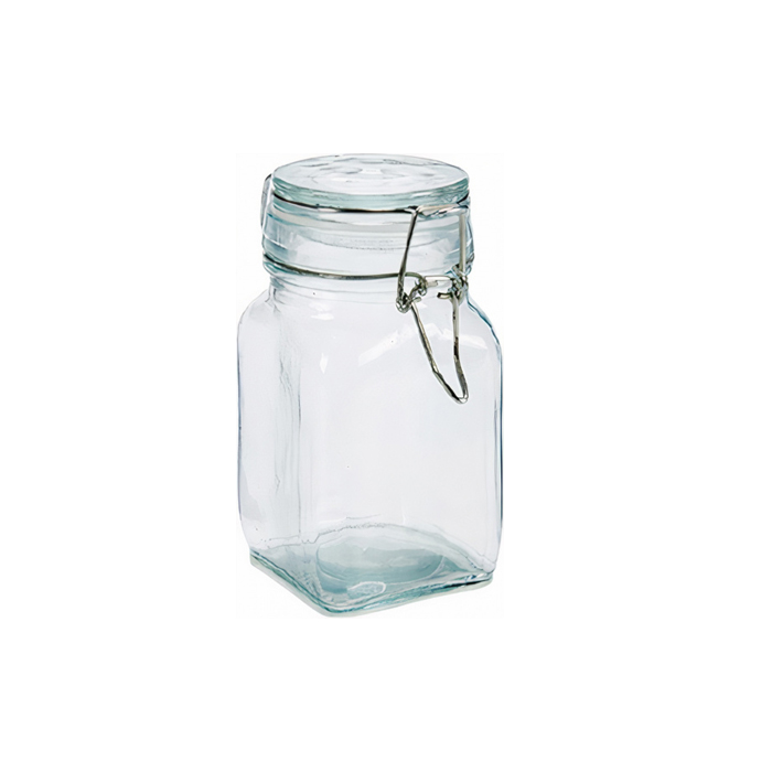 weckpottten 250 ml glas/staal transparant 3 stuks