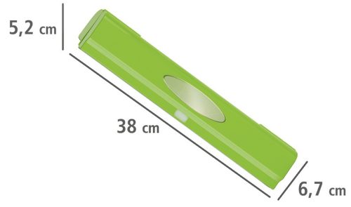 huishoudfoliesnijder 38 x 6,7 cm RVS groen - Afbeelding 3