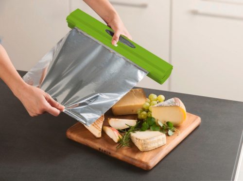 huishoudfoliesnijder 38 x 6,7 cm RVS groen - Afbeelding 5